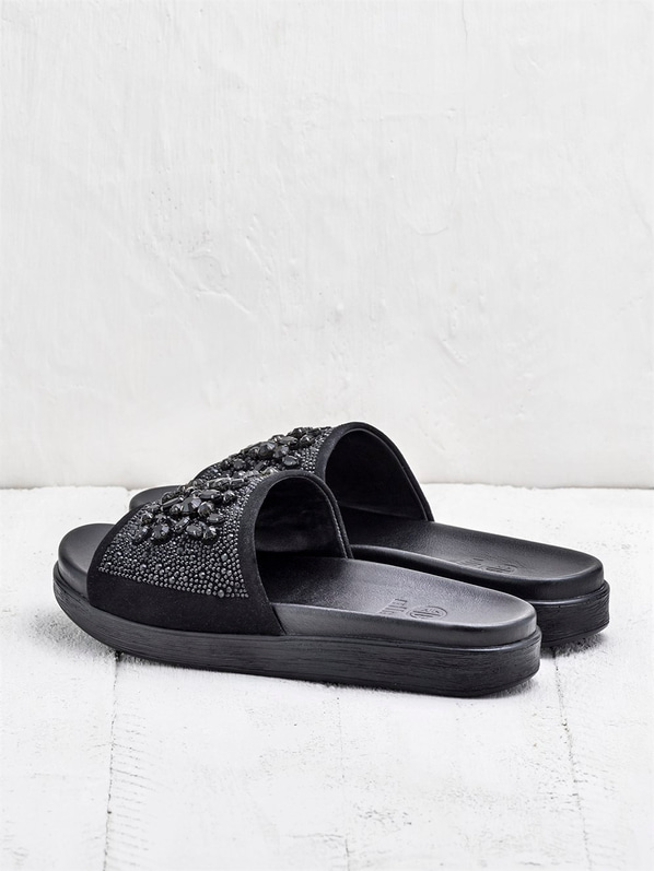 Siyah kadın terlik - Elle Shoes