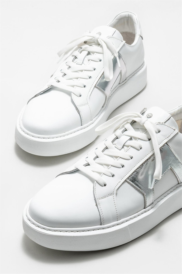 Lame deri erkek spor ayakkabı - Elle Shoes