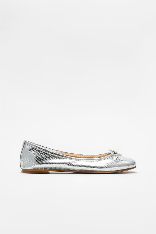 Lame deri kadın babet - Elle Shoes