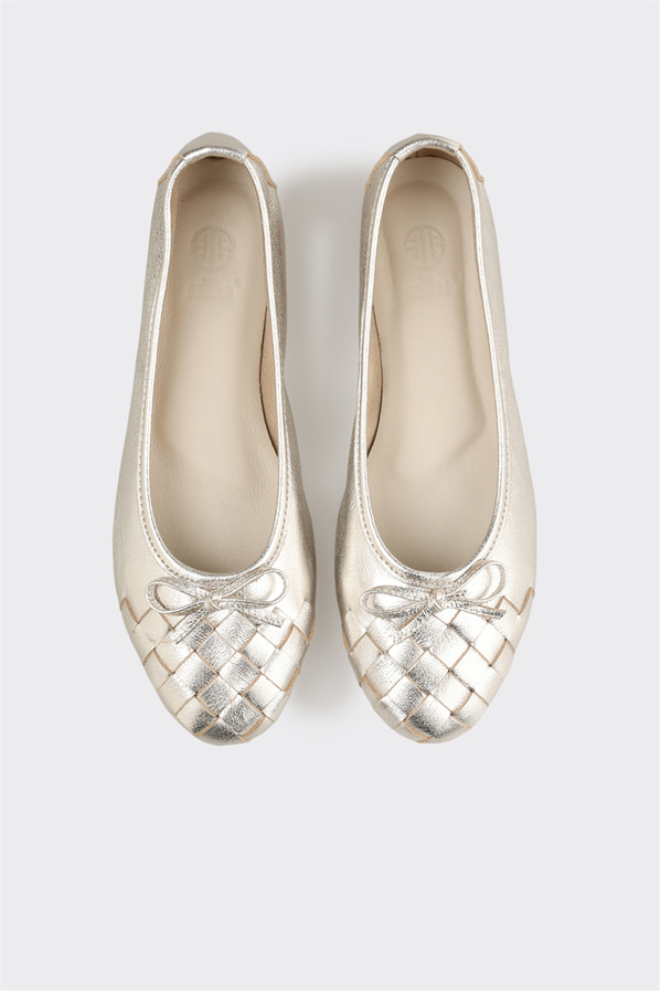 Lame deri kadın babet, günlük kullanım için - Elle Shoes