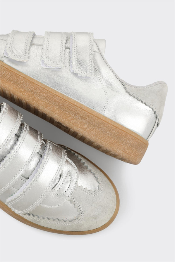Lame deri kadın sneaker - Elle Shoes
