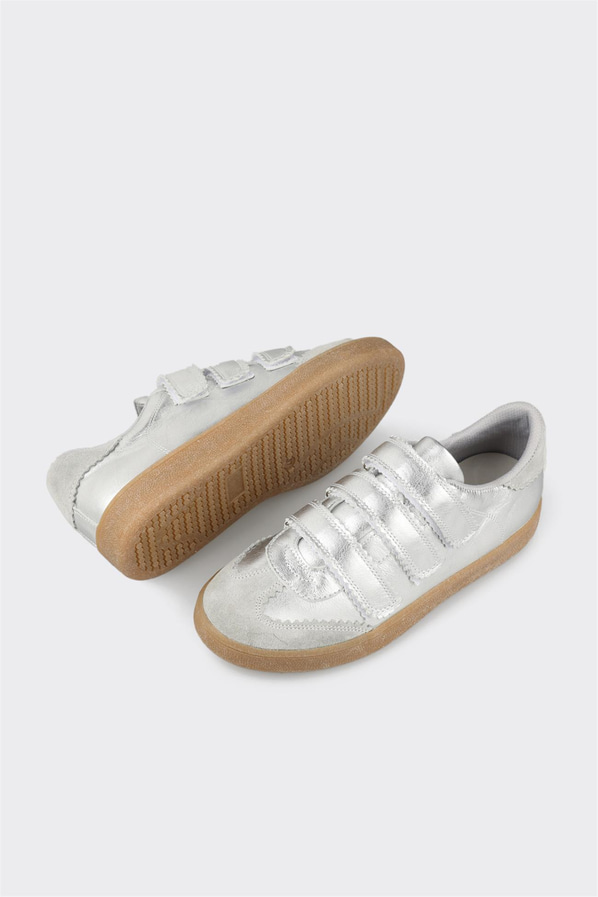 Lame deri kadın sneaker - Elle Shoes