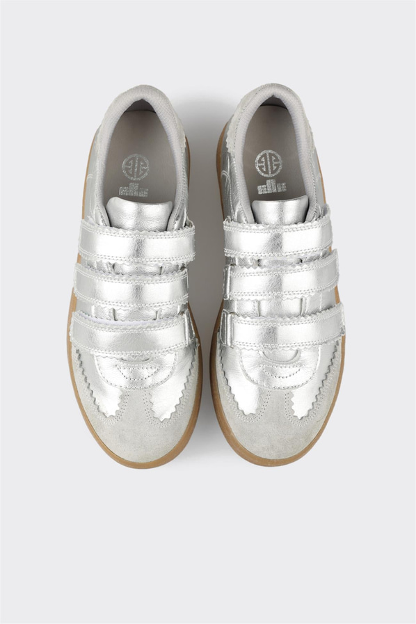 Lame deri kadın sneaker - Elle Shoes