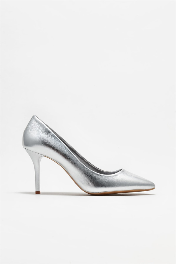 Lame deri kadın stiletto - Elle Shoes