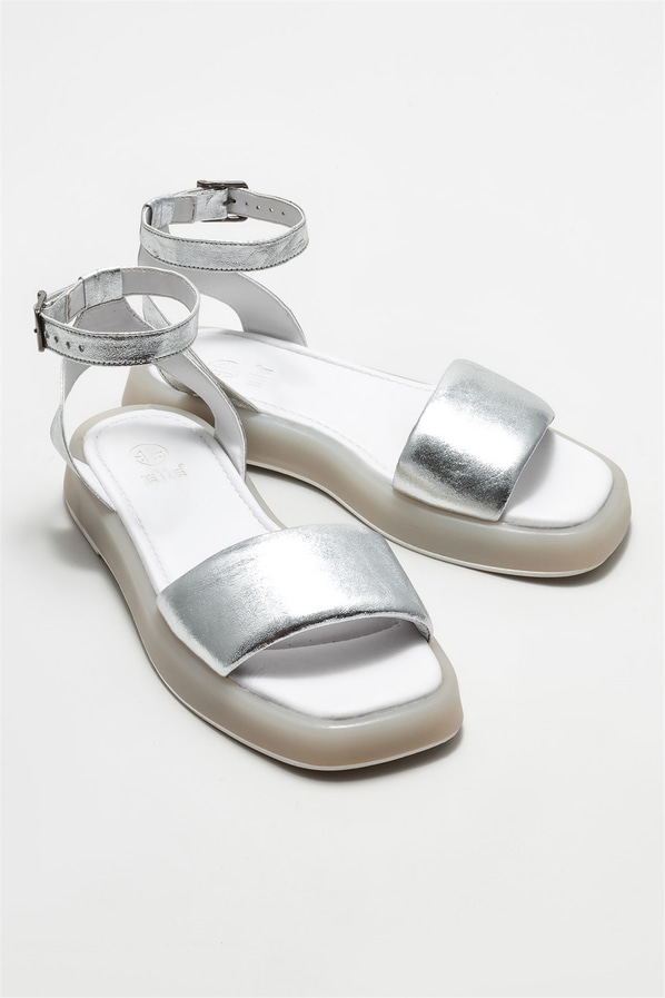 Lame kadın sandalet - Elle Shoes