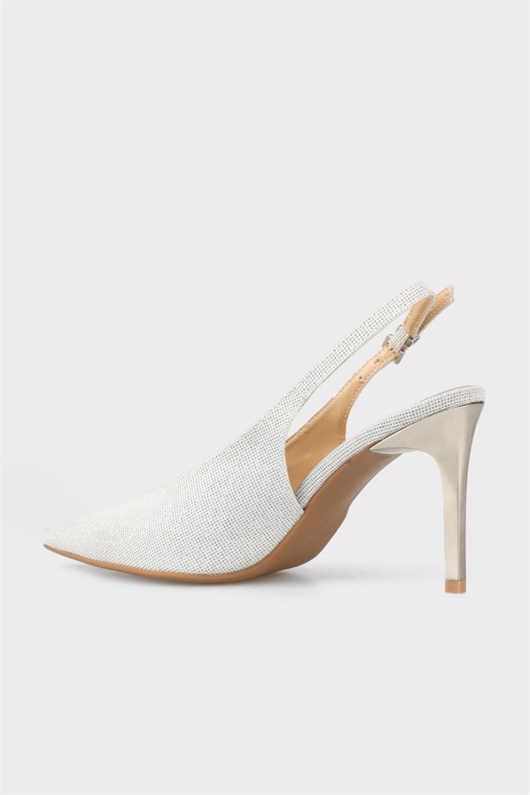 Lame topuklu kadın ayakkabı - Elle Shoes