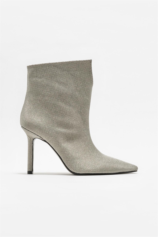 Lame topuklu kadın bot - Elle Shoes