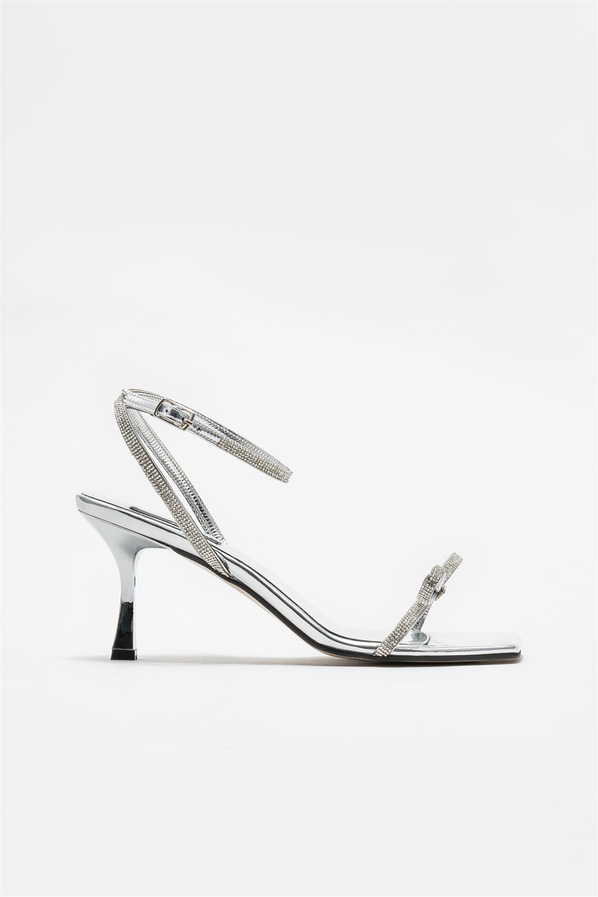 Lame topuklu kadın sandalet - Elle Shoes
