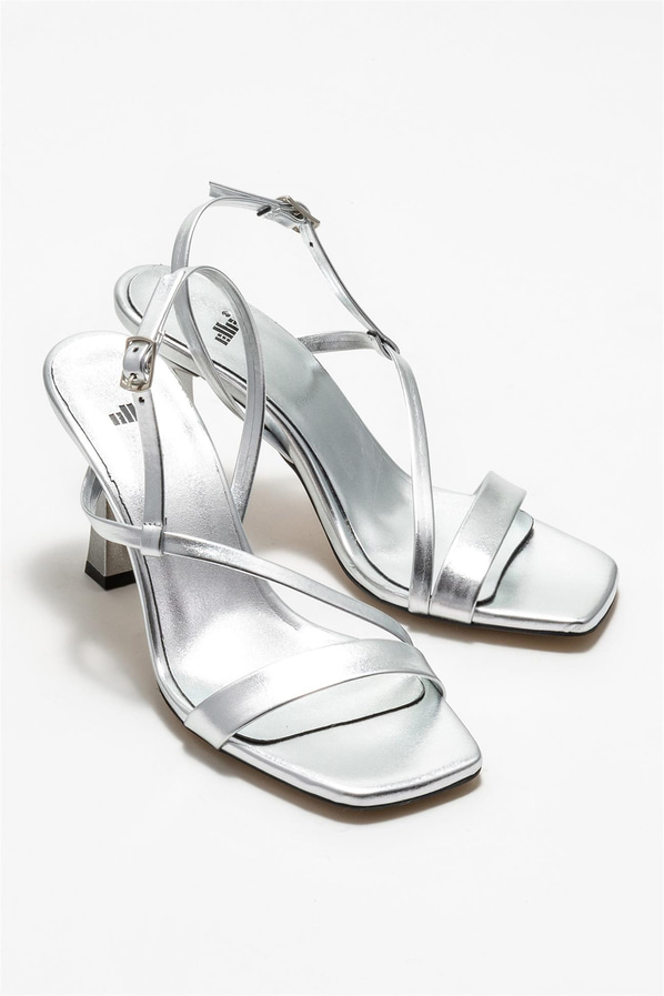 Lame topuklu kadın sandalet - Elle Shoes