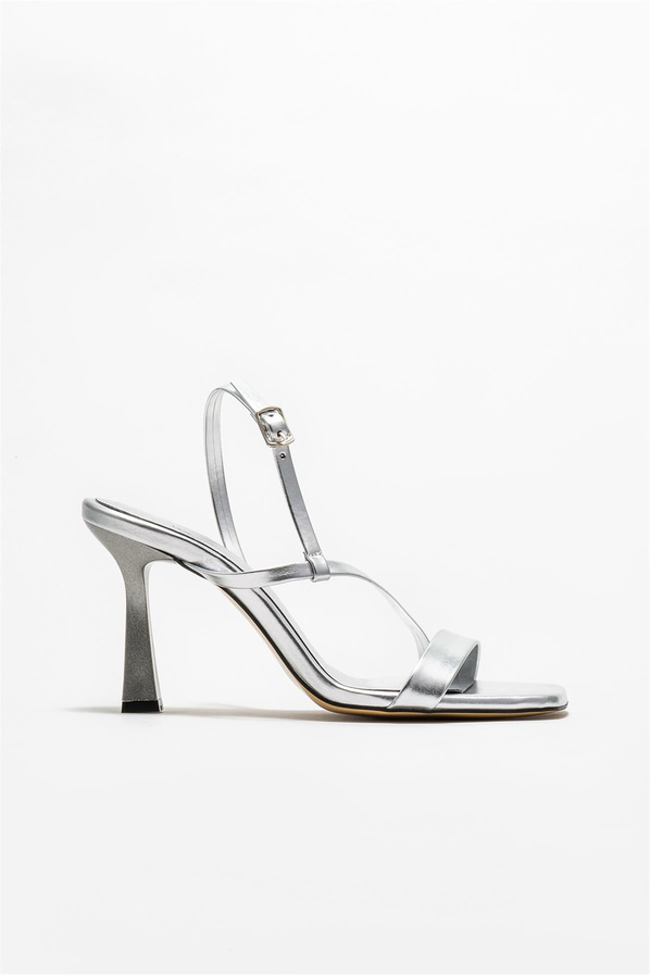 Lame topuklu kadın sandalet - Elle Shoes