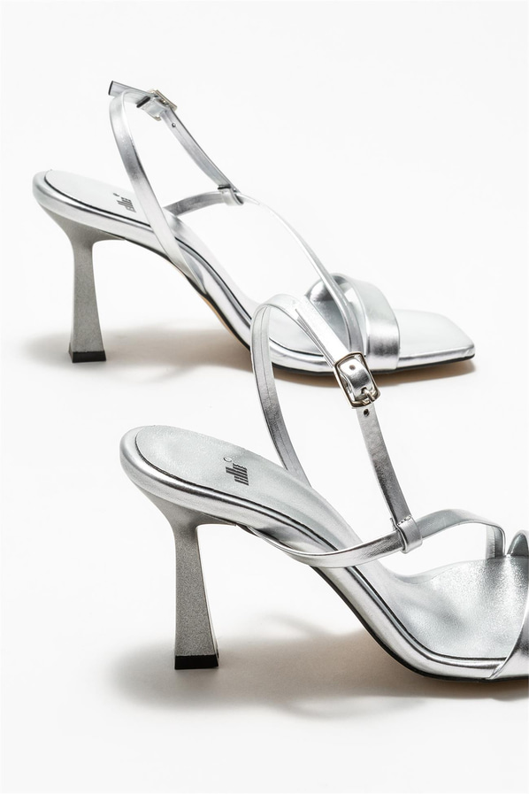 Lame topuklu kadın sandalet - Elle Shoes