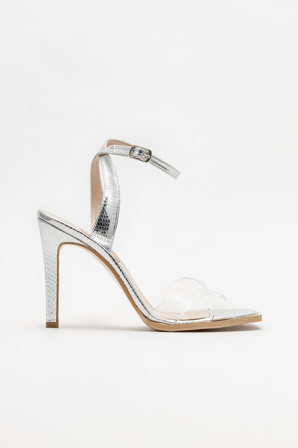 Lame topuklu kadın sandalet - Elle Shoes