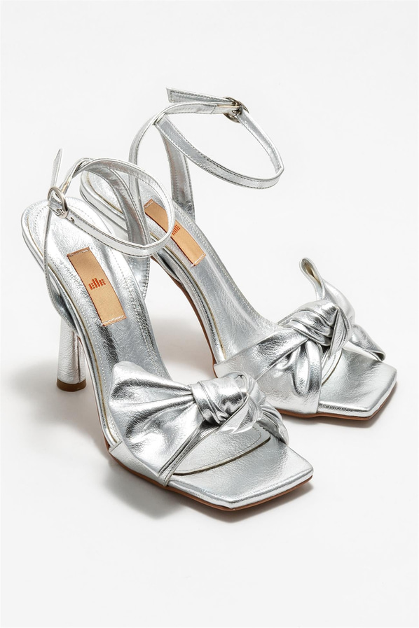 Lame topuklu kadın sandalet - Elle Shoes