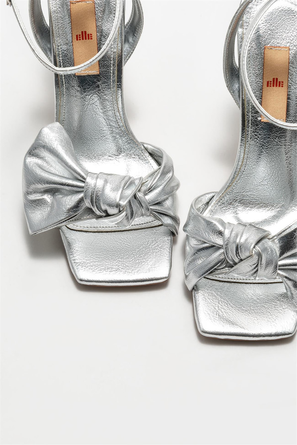 Lame topuklu kadın sandalet - Elle Shoes