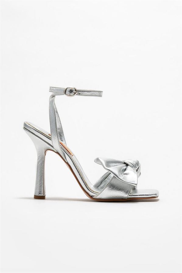 Lame topuklu kadın sandalet - Elle Shoes