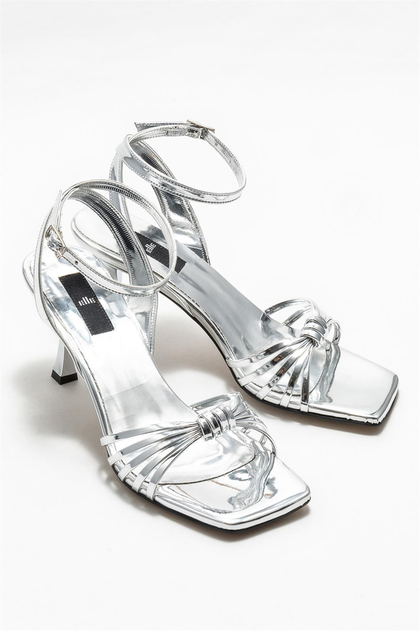 Lame topuklu kadın sandalet - Elle Shoes