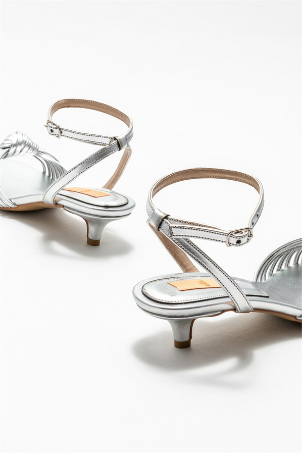 Lame topuklu kadın sandalet - Elle Shoes