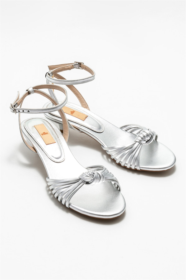 Lame topuklu kadın sandalet - Elle Shoes