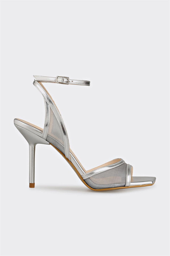Lame topuklu kadın sandalet - Elle Shoes