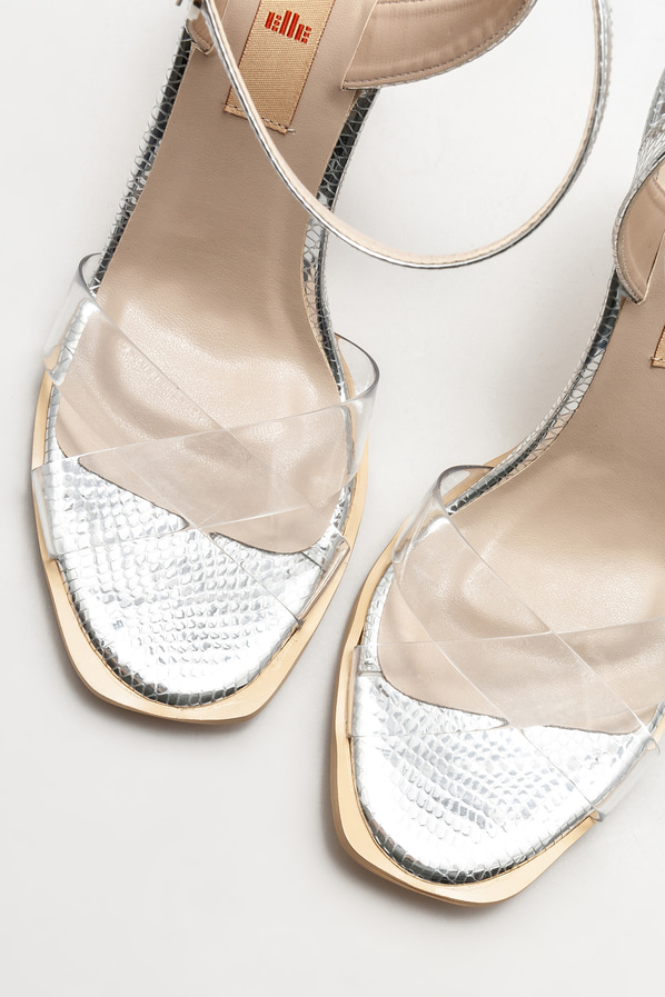 Lame topuklu kadın sandalet - Elle Shoes