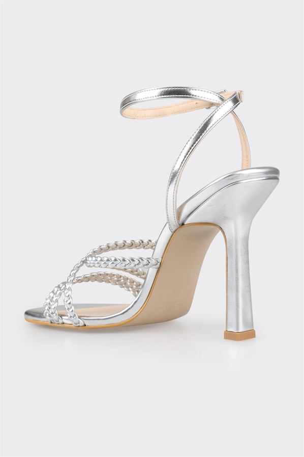 Lame topuklu kadın sandalet - Elle Shoes