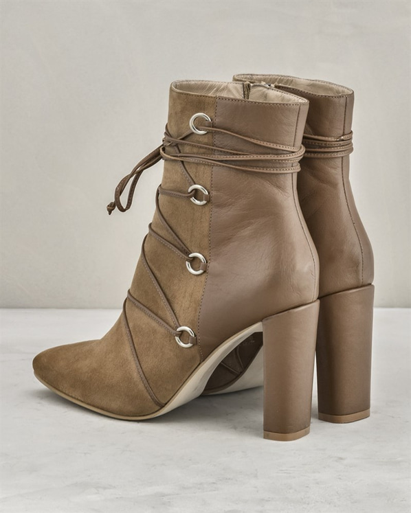 Naturel taba kadın bot - Elle Shoes