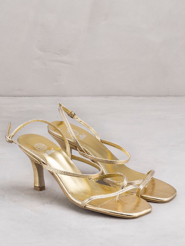 Gold kadın sandalet - Elle Shoes