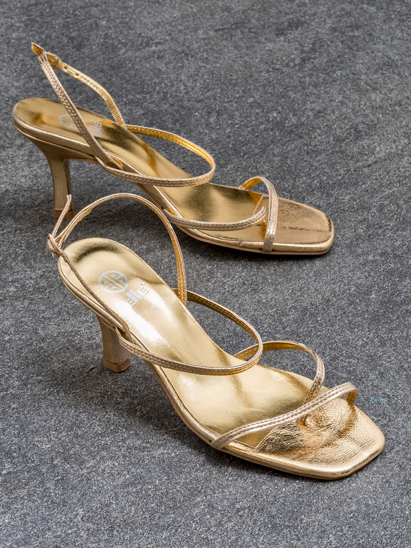 Gold kadın sandalet - Elle Shoes