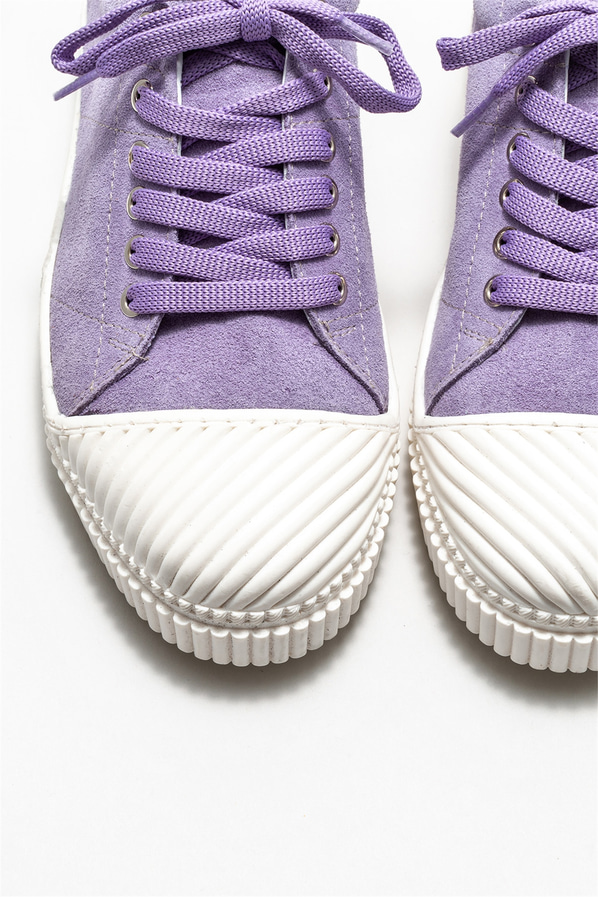 Lila deri kadın sneaker - Elle Shoes