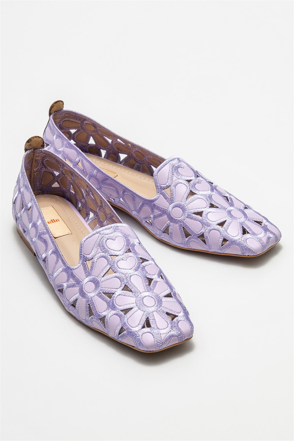 Lila babet, günlük kullanım için - Elle Shoes