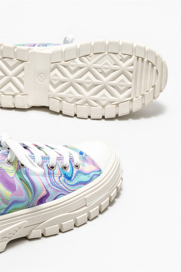 Lila kadın sneaker - Elle Shoes