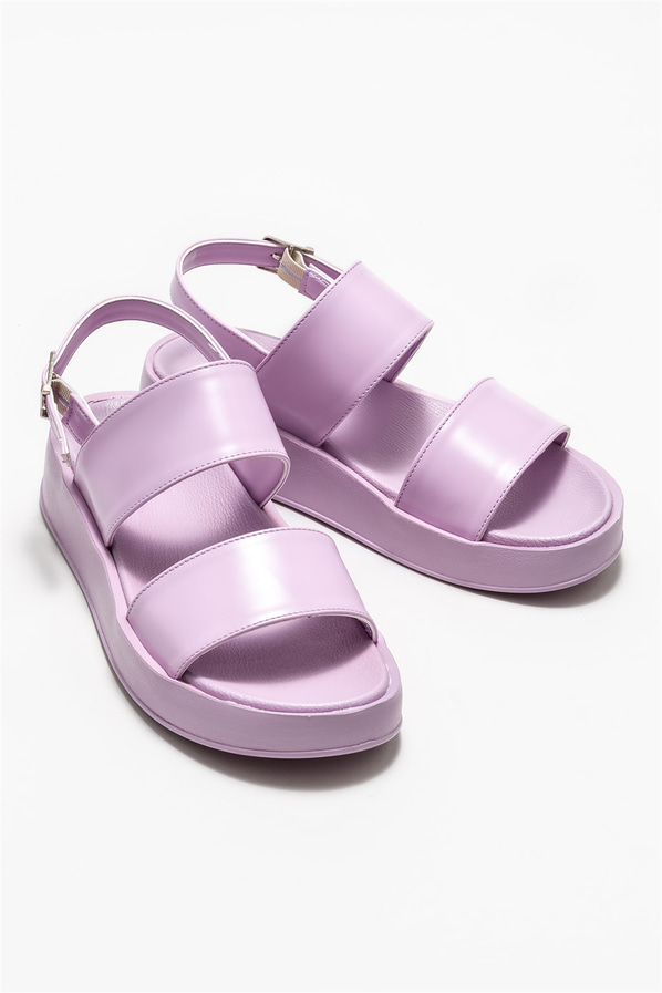 Lila kadın sandalet - Elle Shoes