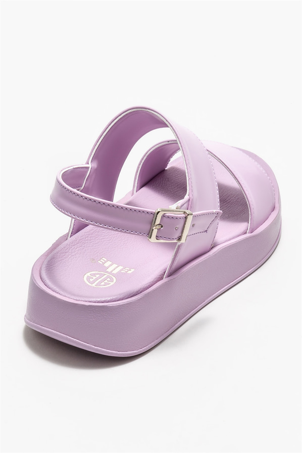 Lila kadın sandalet - Elle Shoes