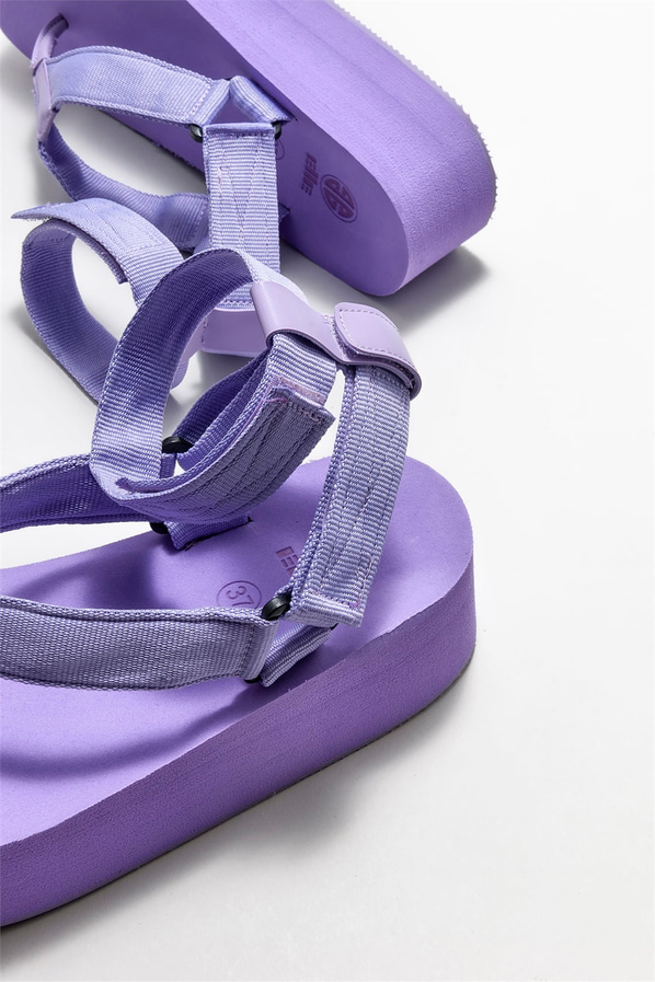 Lila kadın sandalet - Elle Shoes