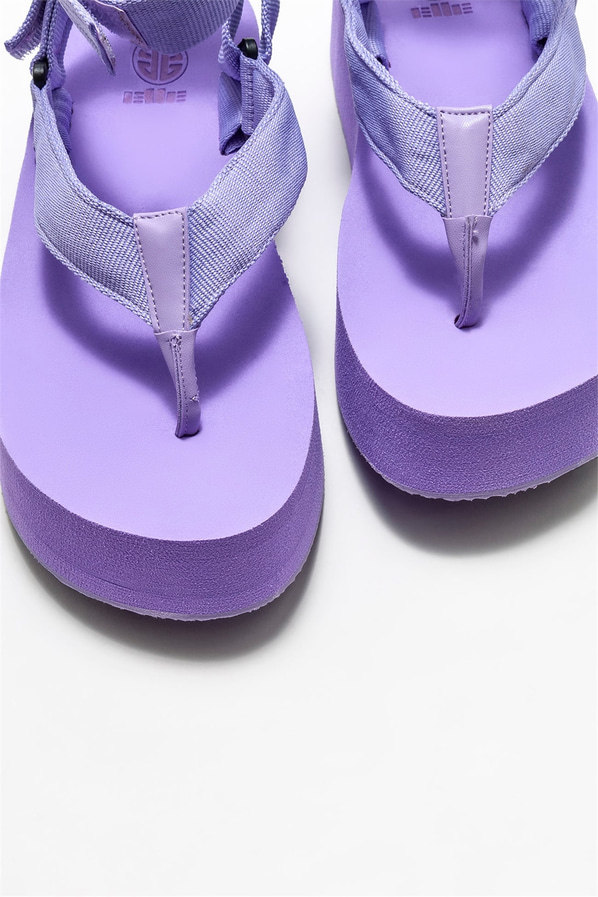Lila kadın sandalet - Elle Shoes