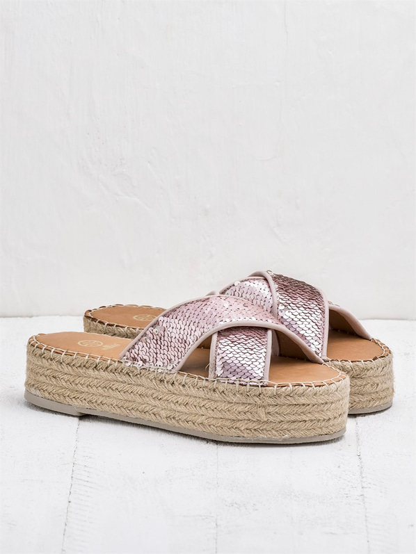 Pudra kadın terlik - Elle Shoes