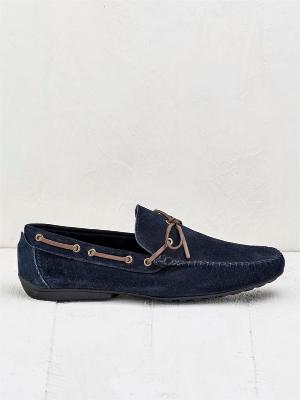 Lacivert süet erkek ayakkabı - Elle Shoes