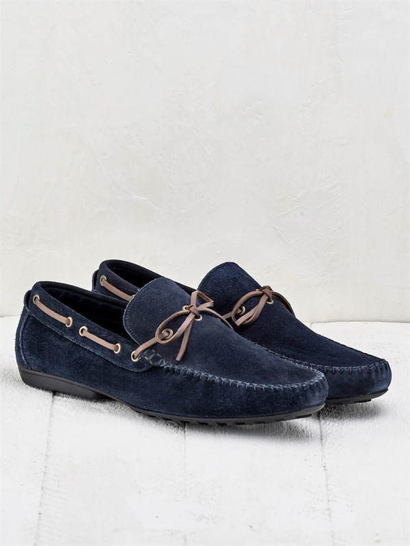 Lacivert süet erkek ayakkabı - Elle Shoes