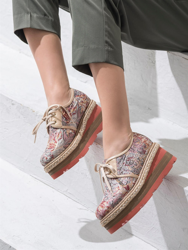 Pudra kadın ayakkabı - Elle Shoes