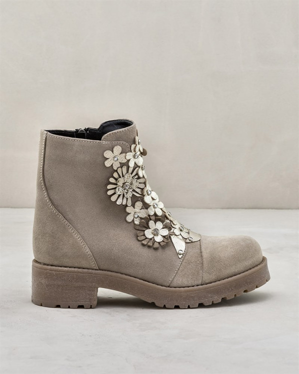 Bej kadın bot - Elle Shoes