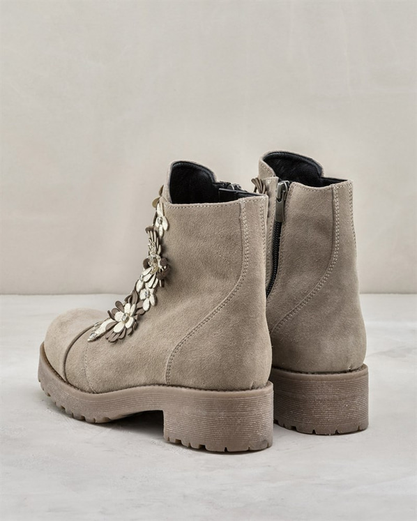 Bej kadın bot - Elle Shoes