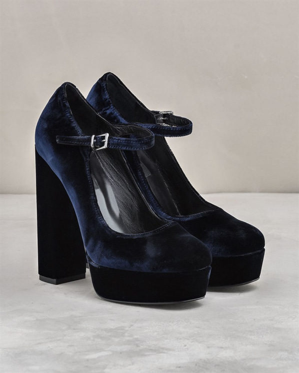 Lacivert kadın ayakkabı - Elle Shoes