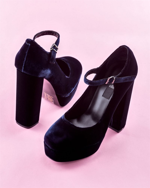 Lacivert kadın ayakkabı - Elle Shoes