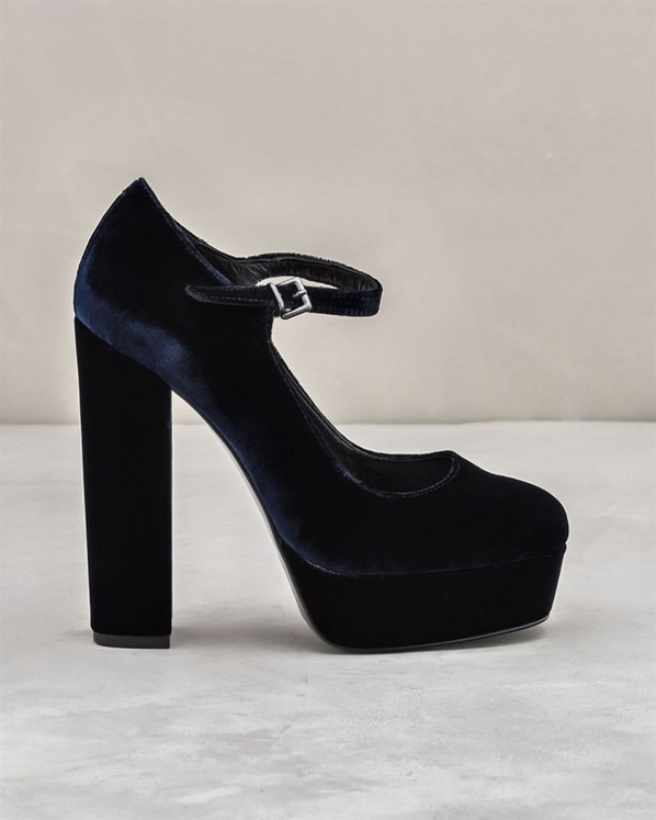 Lacivert kadın ayakkabı - Elle Shoes