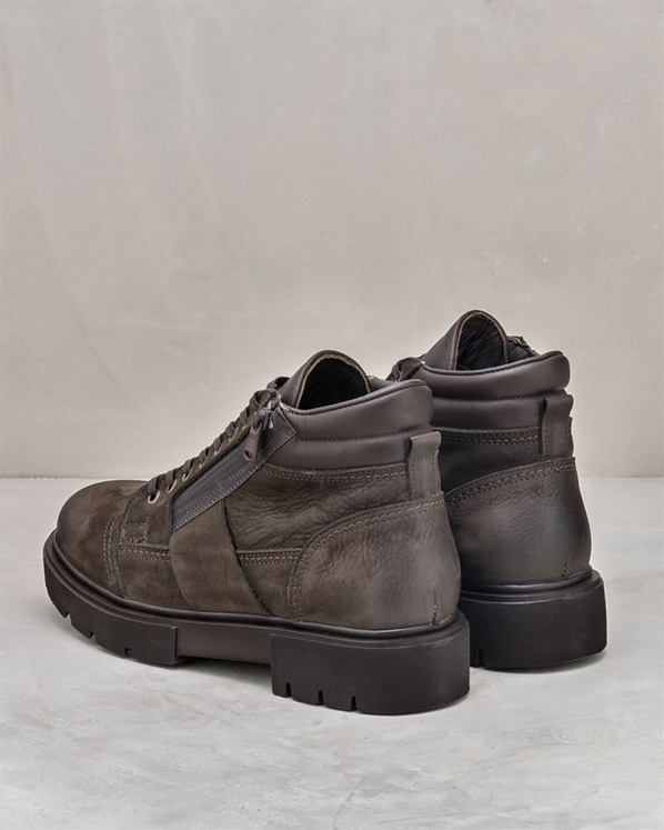 Kahve erkek bot - Elle Shoes