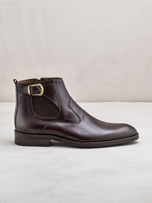 Kahve erkek bot - Elle Shoes