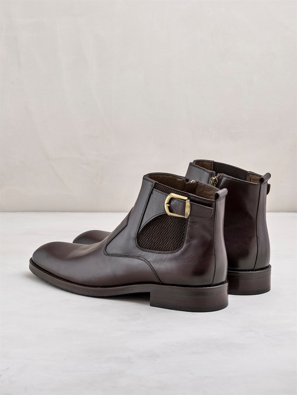 Kahve erkek bot - Elle Shoes