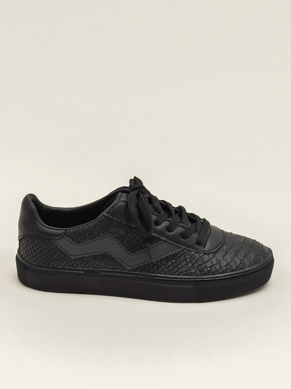 Mauero Kadın Sneaker SIYAH YILAN