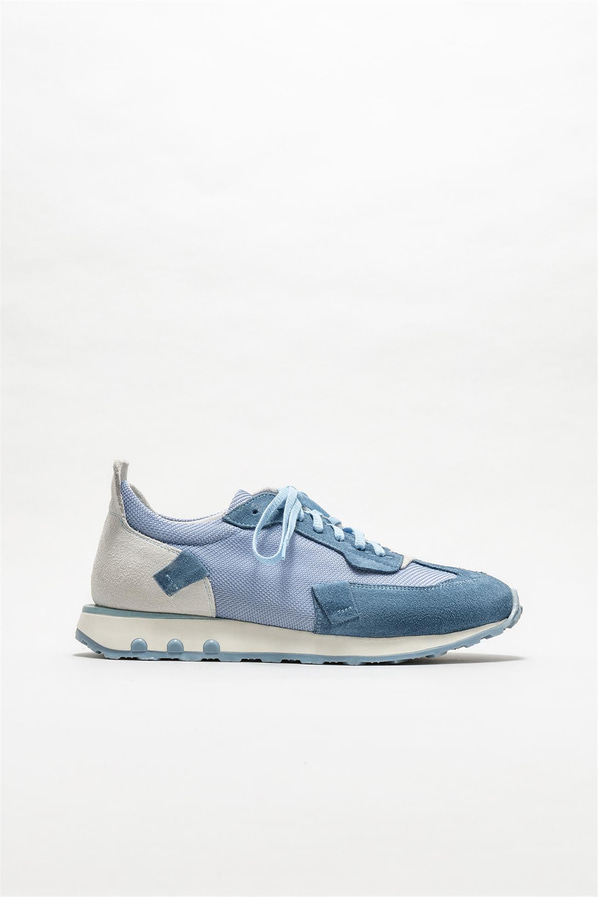 Mavi deri erkek spor ayakkabı - Elle Shoes