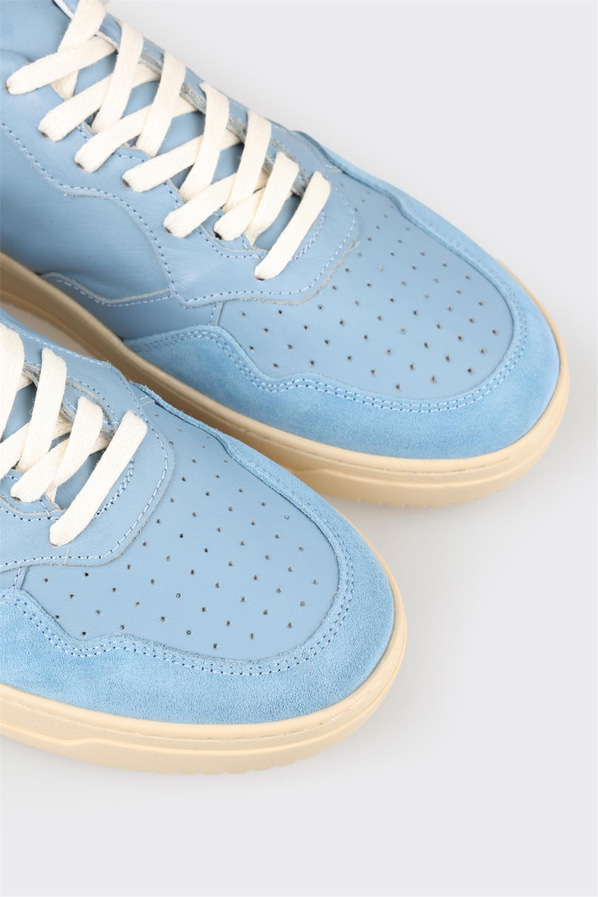 Mavi deri erkek spor ayakkabı - Elle Shoes
